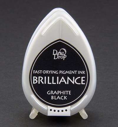 Stempelkissen Brilliance Dew Drop Graphite Black