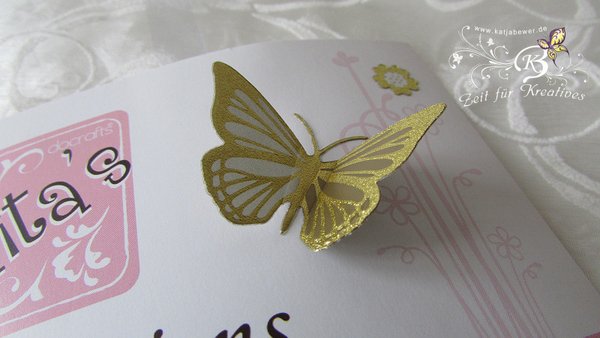 3D Sticker - Schmetterlinge - Gold