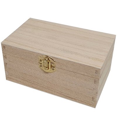 Holz-Kiste für Teebeutel, 2 Fächer 	15,4  x  9,4  x 7,5 cm