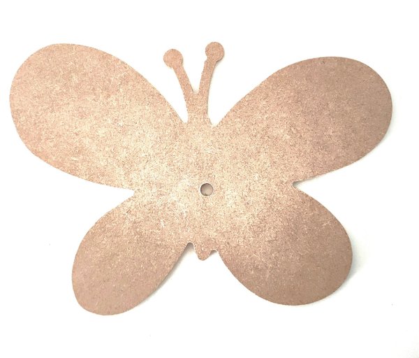 MDF Schmetterling für Uhr,  23 x 16,5  x 0,5cm