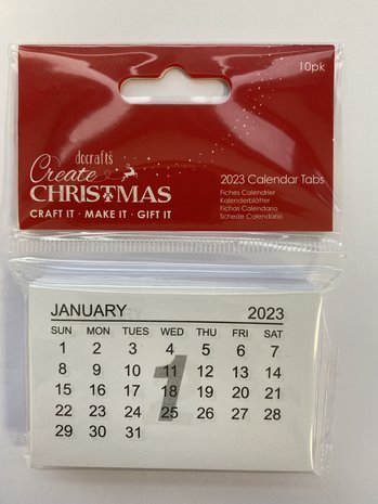 2023 Kalender Tabs (10 Stück)  (PMA 172323)