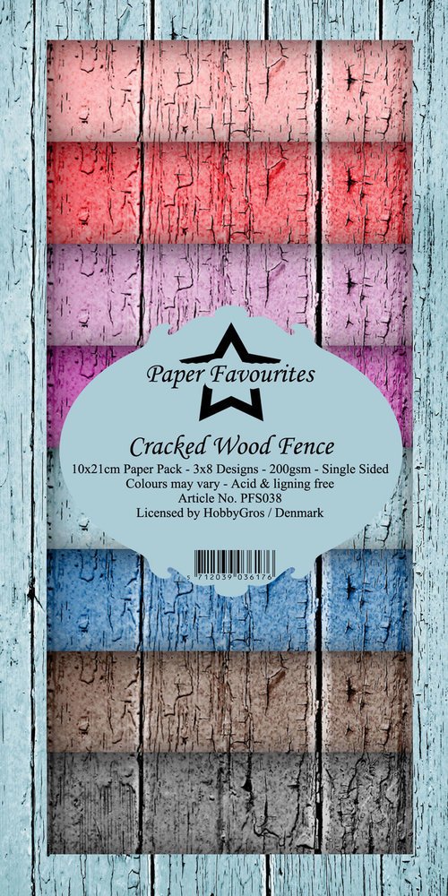 Cracked Wood Fence Slim Paper Pack (PFS038)