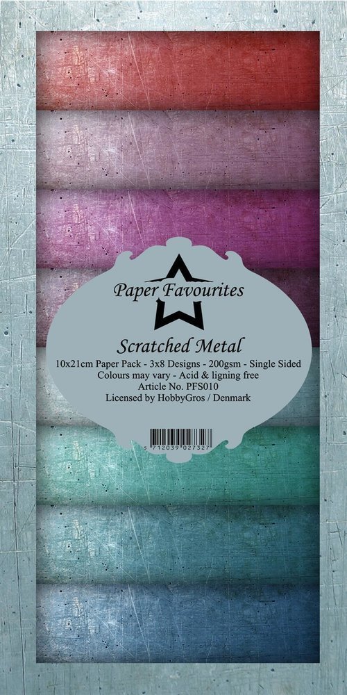 Scratched Metal Slim Paper Pack (PFS010)