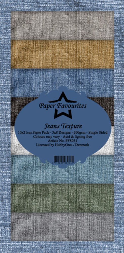 Jeans Texture Slim Paper Pack (PFS051)