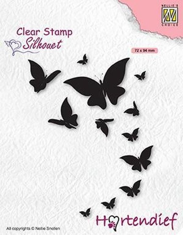 Silhouette Clear Stamps Butterflies (SIL094)