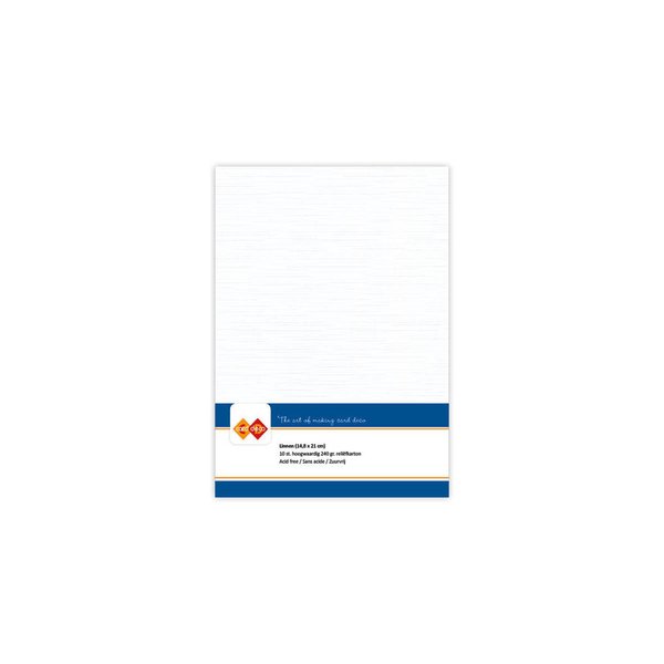 Linen Cardstock A5 White (10pcs) (LKK-A501)