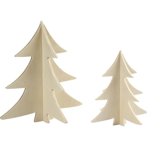 3D Weihnachtsbäume ,  13 & 18 cm