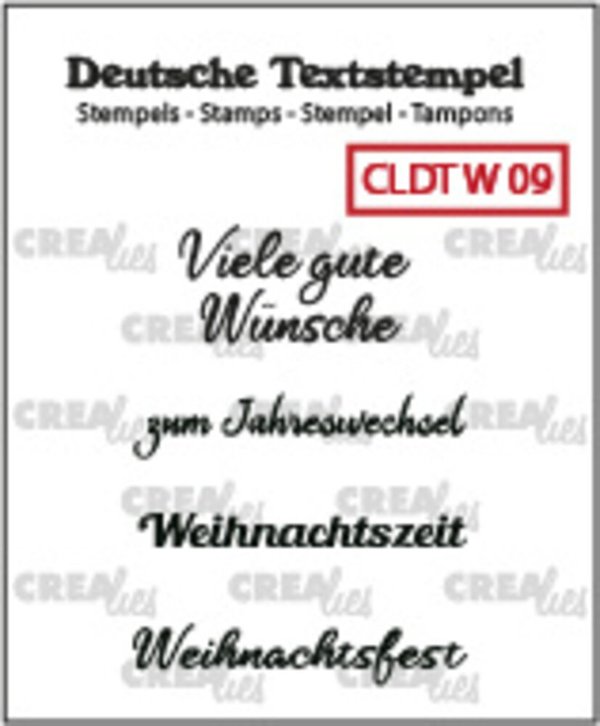 Text Stamps German Viele gute Wünsche/Jahreswechsel/Weihnachtszeit/Weihnachtsfest (CLDTW09)