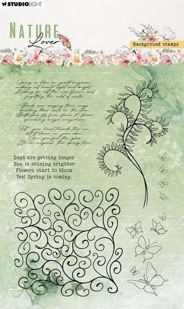 Nature Lover Clear Stamps Background Stamps (SL-NL-STAMP594)